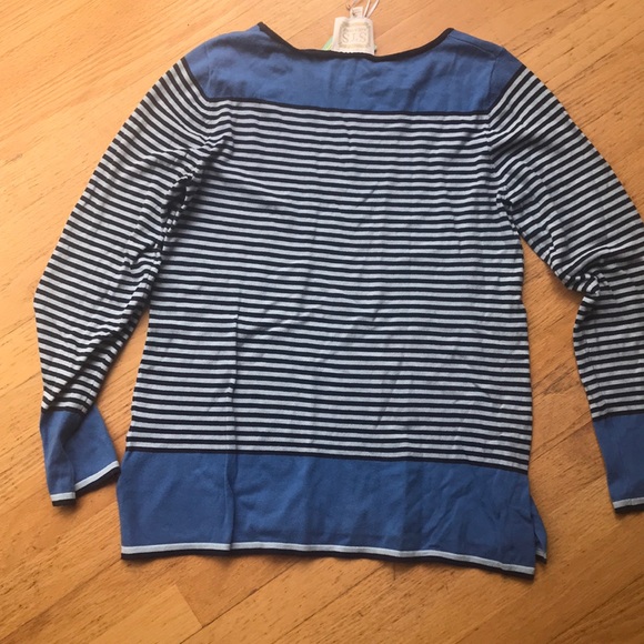 STS Sail To Stable Nautical 3/4 Sleeve Top - Picture 5 of 6